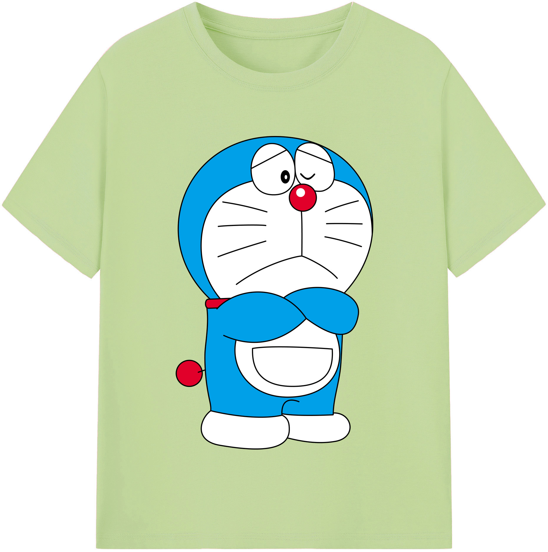（画像用） ドラえもん Doraemon 綿100％半袖Tシャツ（フロントプリント）